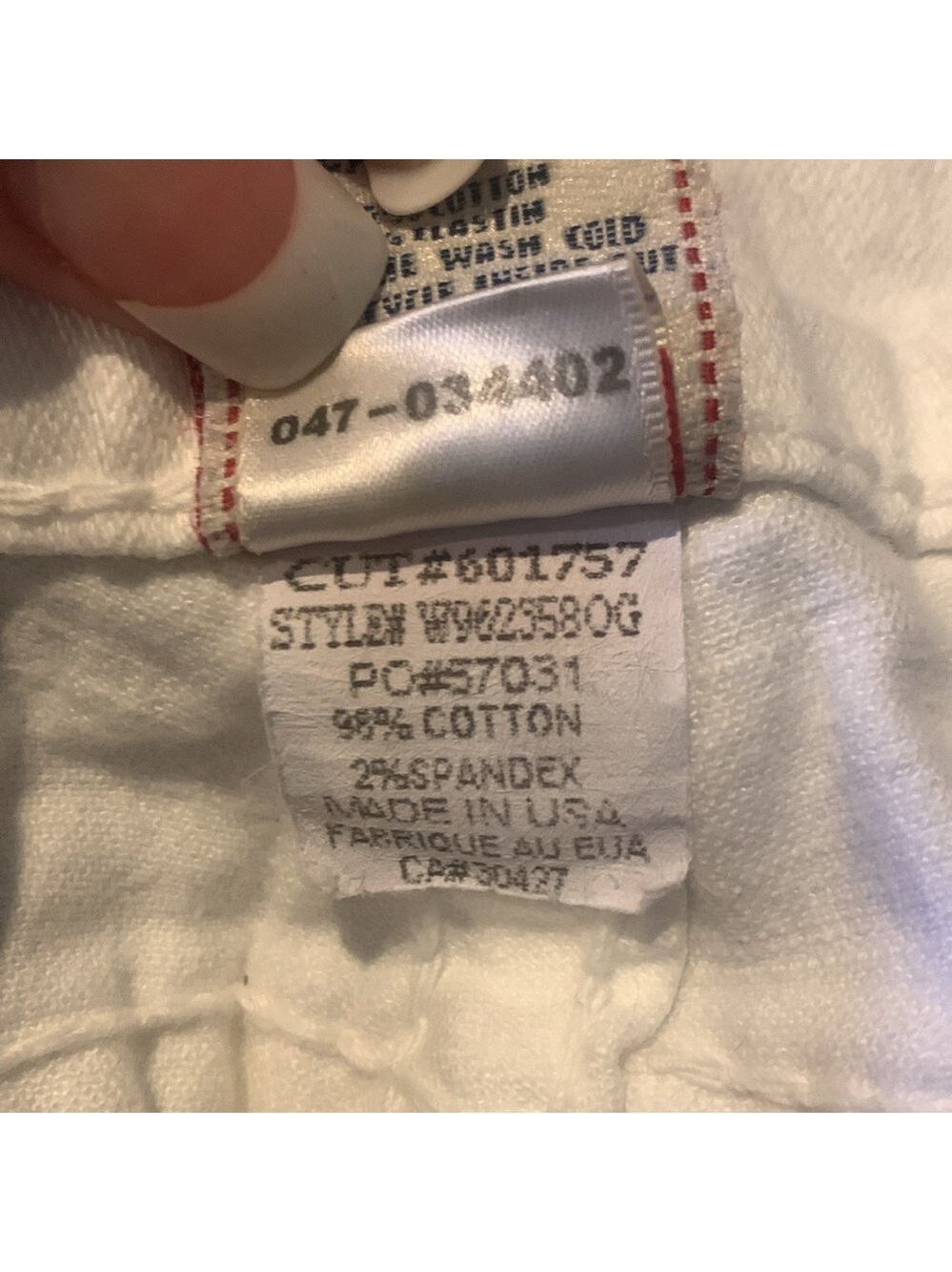 TRUE RELIGION White Disco Candice Flare leg Jeans size 32 - Picture 7 of 7